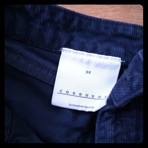 Corduroy shorts dark blue navy